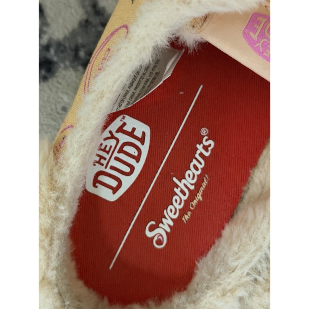 HEY DUDE Wendy Slip X Sweethearts Comfort Pink Mules Shoes RARE Women's Size 9 - Picture 10 of 11